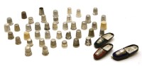 Lot 320 - A collection of approximately thirty-five silver and other thimbles by Charles Horner