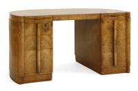 Lot 188 - An Heal's Art Deco walnut desk