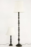 Lot 1047A - A bronzed metal standard lamp