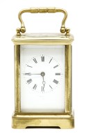 Lot 433 - A brass five glass carriage clock
