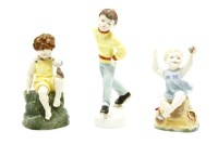 Lot 736 - Three Royal Worcester porcelain figures