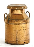 Lot 757 - A small copper churn