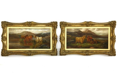 Lot 858 - J Henry
CATTLE IN A HIGHLAND LANDSCAPE
A pair