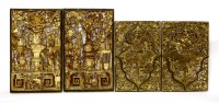 Lot 1300 - A collection of Chinese wood panels