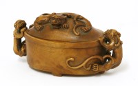 Lot 1532 - A Chinese wooden box and cover