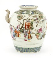 Lot 1175 - A Chinese famille rose ewer and cover