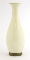 Lot 1040 - A Chinese white-glazed vase