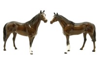 Lot 718 - Two Beswick horses