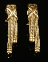 Lot 333 - A pair of Italian gold
