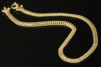 Lot 774 - An Italian gold figure of eight link necklace