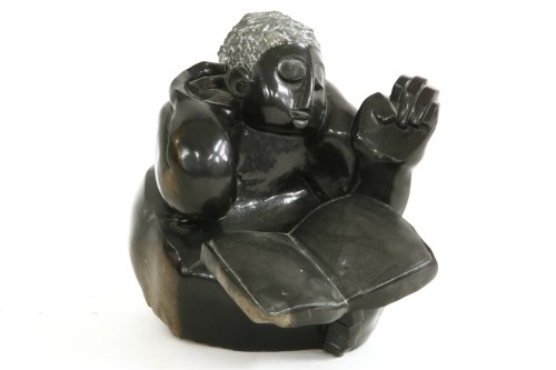 Lot 793 - A granite sculpture of a woman with outstretched arm