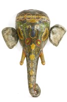 Lot 777 - A papier mache indian elephants head