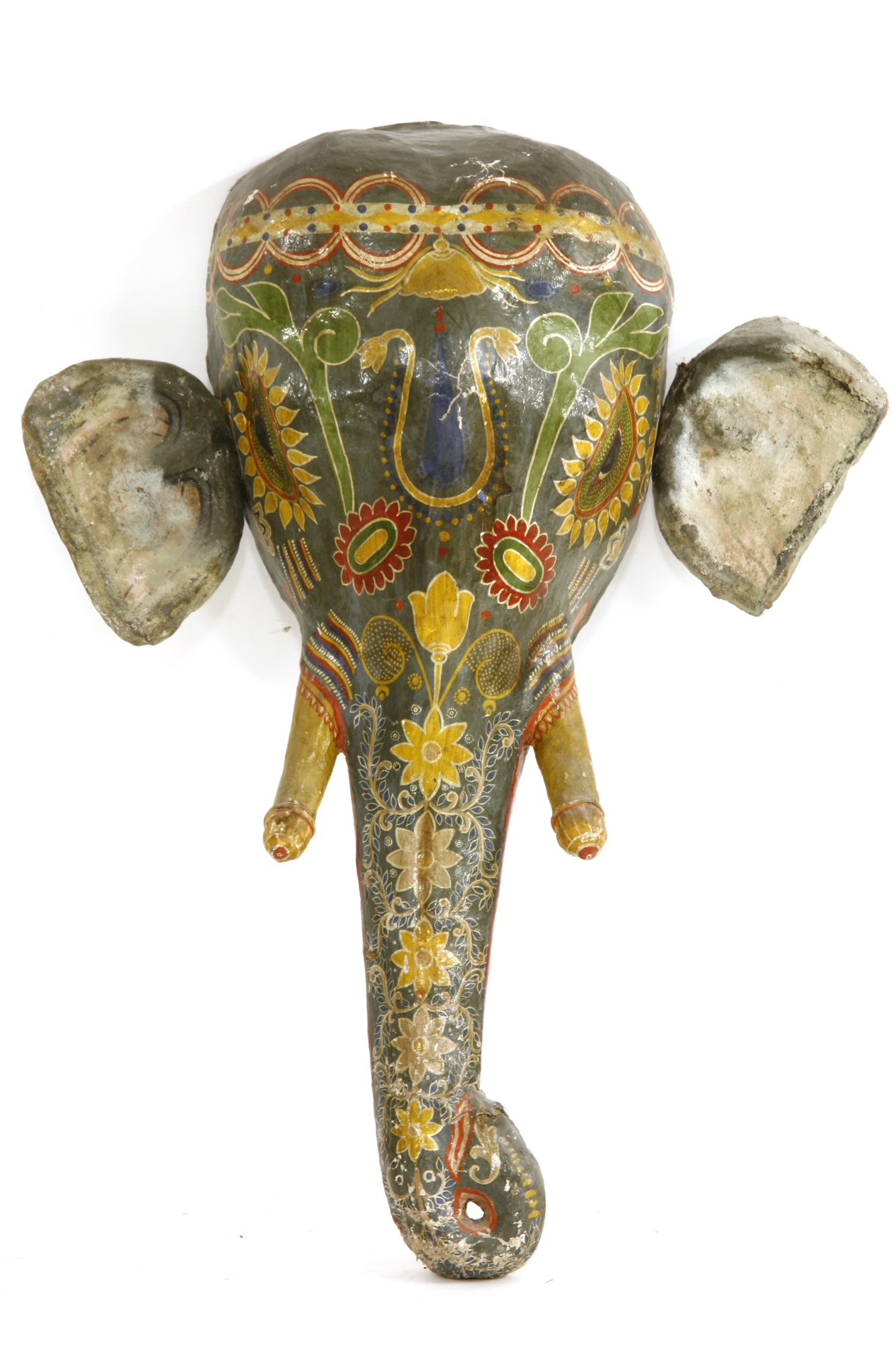 Lot 777 A papier mache indian elephants head