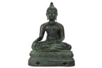 Lot 633 - A seated resin Buddha