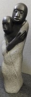 Lot 796A - A granite mother and child sculpture