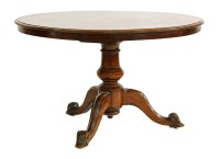 Lot 1039 - A mahogany tilt-top table