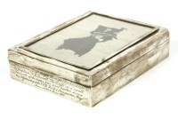 Lot 266 - A Victorian silver desk top cigar box