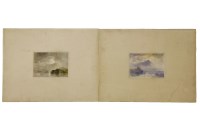 Lot 862 - Two Elijah Walton watercolours of landscapes