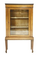 Lot 1164 - An inlaid Victorian display cabinet