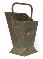 Lot 60 - A copper coal scuttle