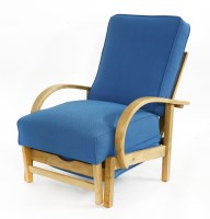 Lot 598 - A beech lounger