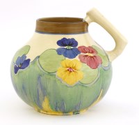 Lot 125 - A Clarice Cliff 'Pansy' jug