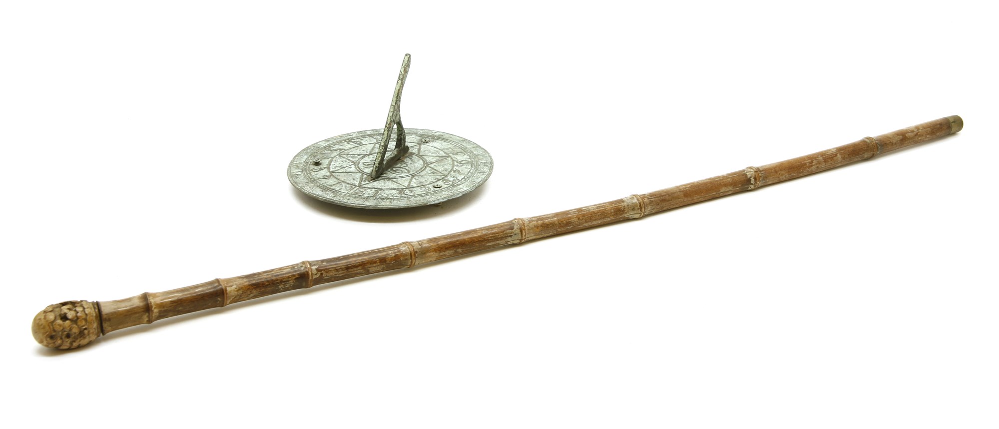 Bâton De Mesure Pour Chevaux En Bambou - Tête Chromée - Neuf - HS-1