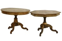 Lot 1050 - A 19th century parquetry decorated low table