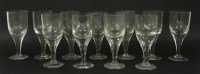 Lot 678 - A set of eleven wine goblets