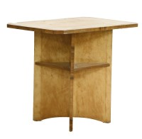 Lot 1028 - An Art Deco maple and walnut side table