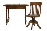Lot 988 - An Edwardian mahogany writing table