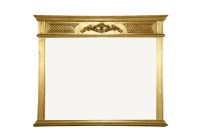 Lot 1166 - A Neo classical design gilt over mantel mirror