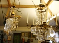 Lot 665 - A basket form chandelier