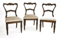 Lot 995 - Three Regency simulated rosewood chairs