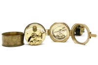 Lot 352 - A brass pocket clinometer
