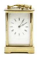 Lot 450 - A repeating carriage clock