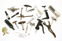 Lot 380 - A collection of corkscrews