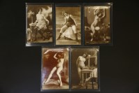 Lot 339 - Five French erotic boudoir cards