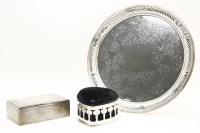Lot 410 - Three silver items