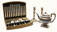 Lot 271 - An cased canteen of cutlery