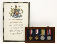 Lot 104 - A World War II medal group