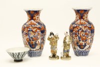 Lot 746 - A pair of Imari vases