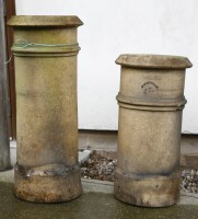 Lot 1174 - Two terracotta chimney pots