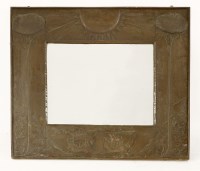 Lot 91 - An Arts and Crafts copper wall mirror