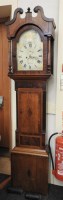 Lot 950 - A 19th century long case clock