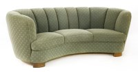 Lot 153 - A Danish upholstered 'Banana' settee