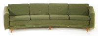 Lot 421 - A Danish concave settee