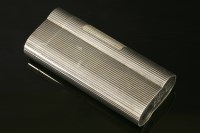 Lot 636 - A cased silver plated Dunhill lighter