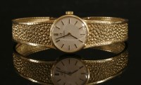 Lot 340 - A ladies' 9ct gold Omega mechanical bracelet watch