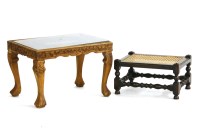 Lot 993 - An Oriental carved table